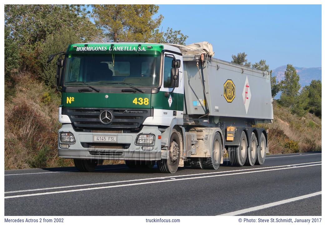 Mercedes Actros 2 from 2002 Photo January 2017