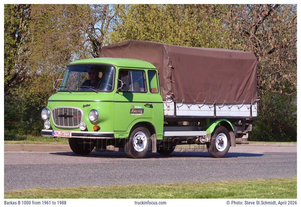Barkas B 1000 from 1961 to 1988 Photo April 2026