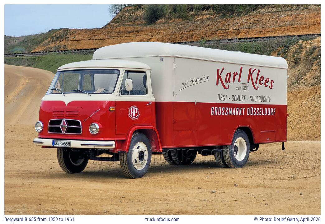 Borgward B 655 from 1959 to 1961 Photo April 2026