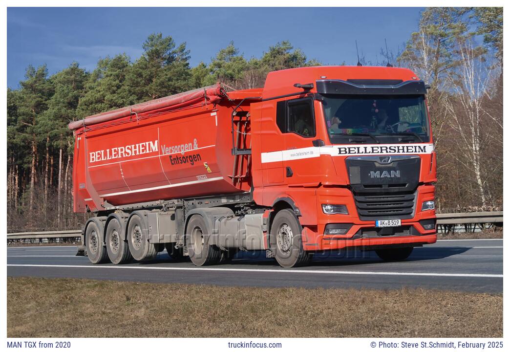 MAN TGX from 2020 Photo February 2025