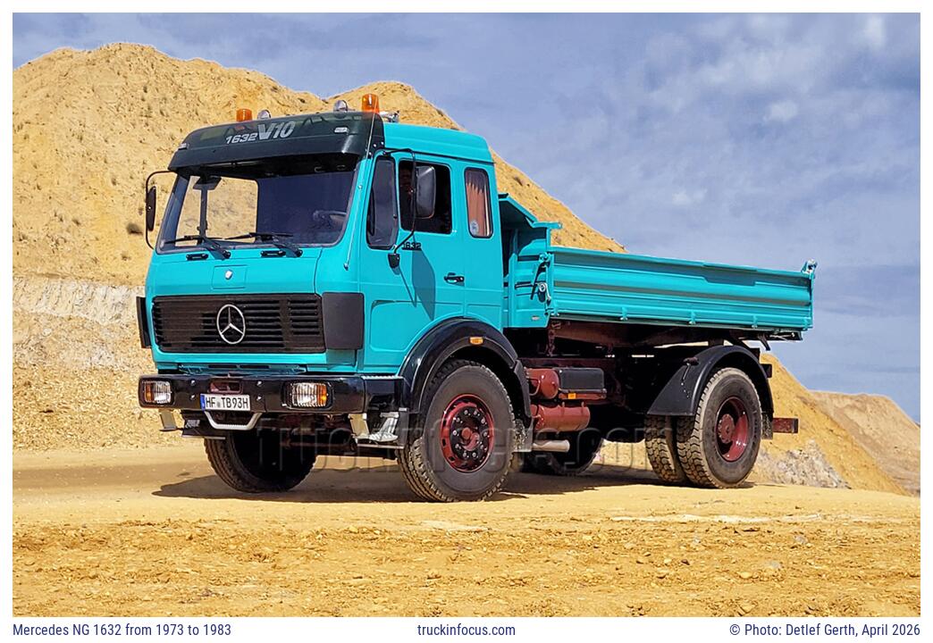 Mercedes NG 1632 from 1973 to 1983 Photo April 2026