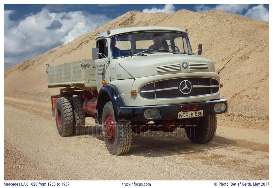 Mercedes LAK 1620 from 1963 to 1967 Photo May 2017