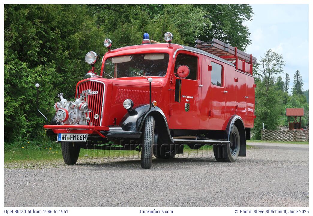 Opel Blitz 1,5t from 1946 to 1951 Photo June 2025