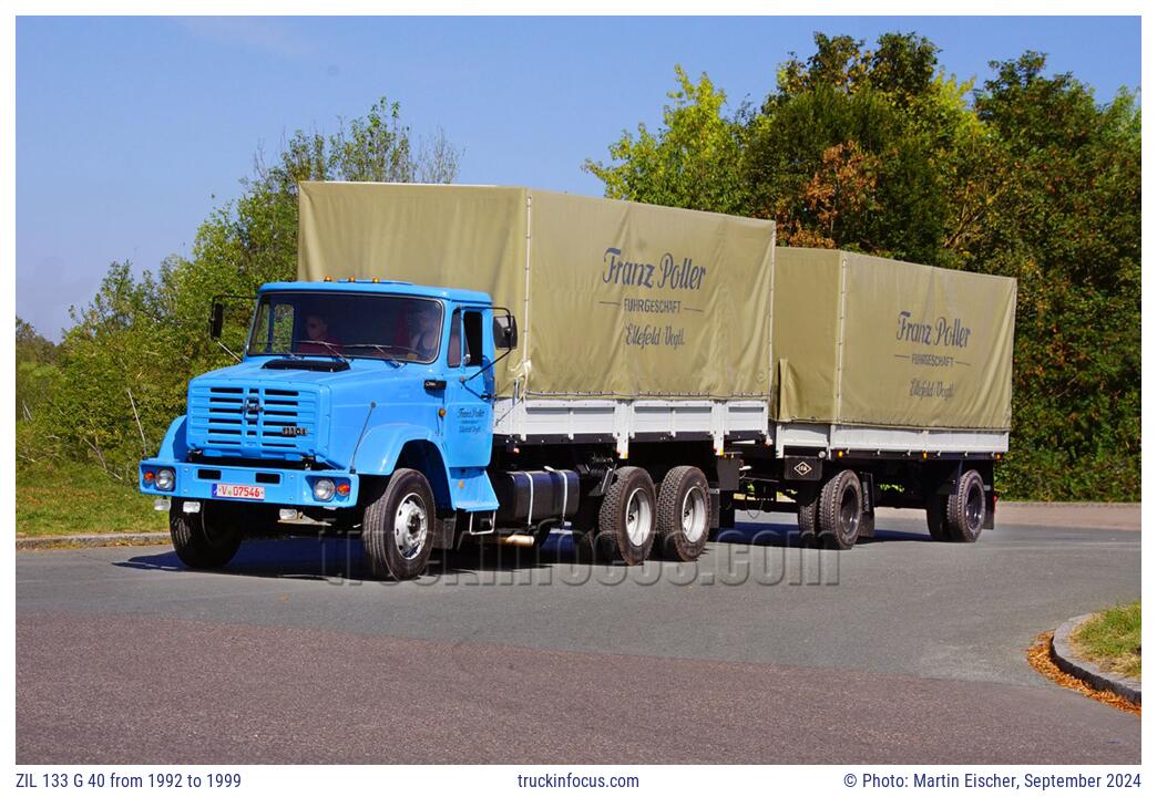ZIL 133 G 40 from 1992 to 1999 Photo September 2024