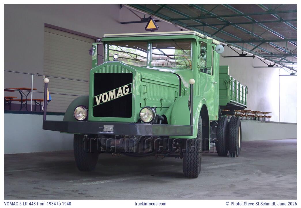 VOMAG 5 LR 448 from 1934 to 1940 Photo June 2026