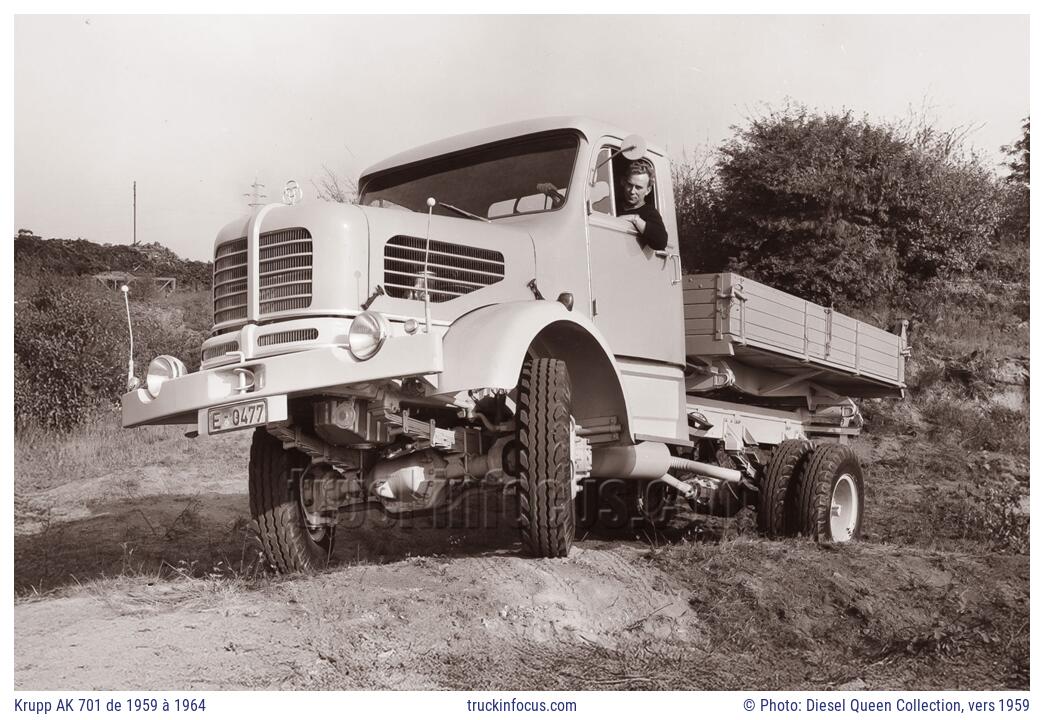 Krupp AK 701 de 1959 à 1964 Photo vers 1959