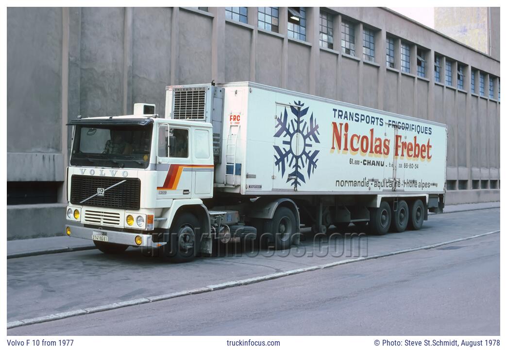 Volvo F 10 from 1977 Photo August 1978