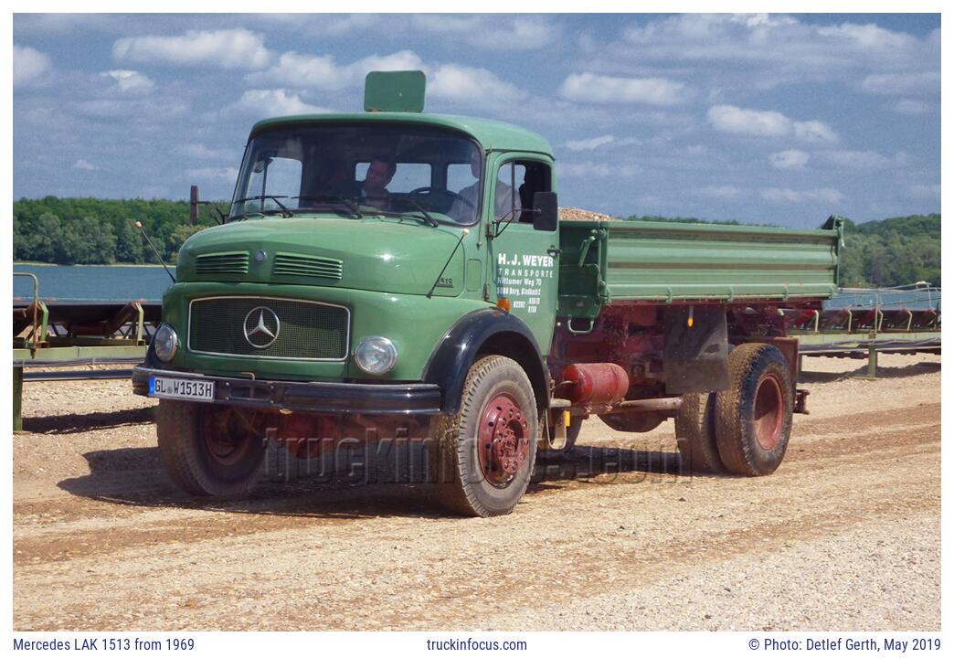 Mercedes LAK 1513 from 1969 Photo May 2019