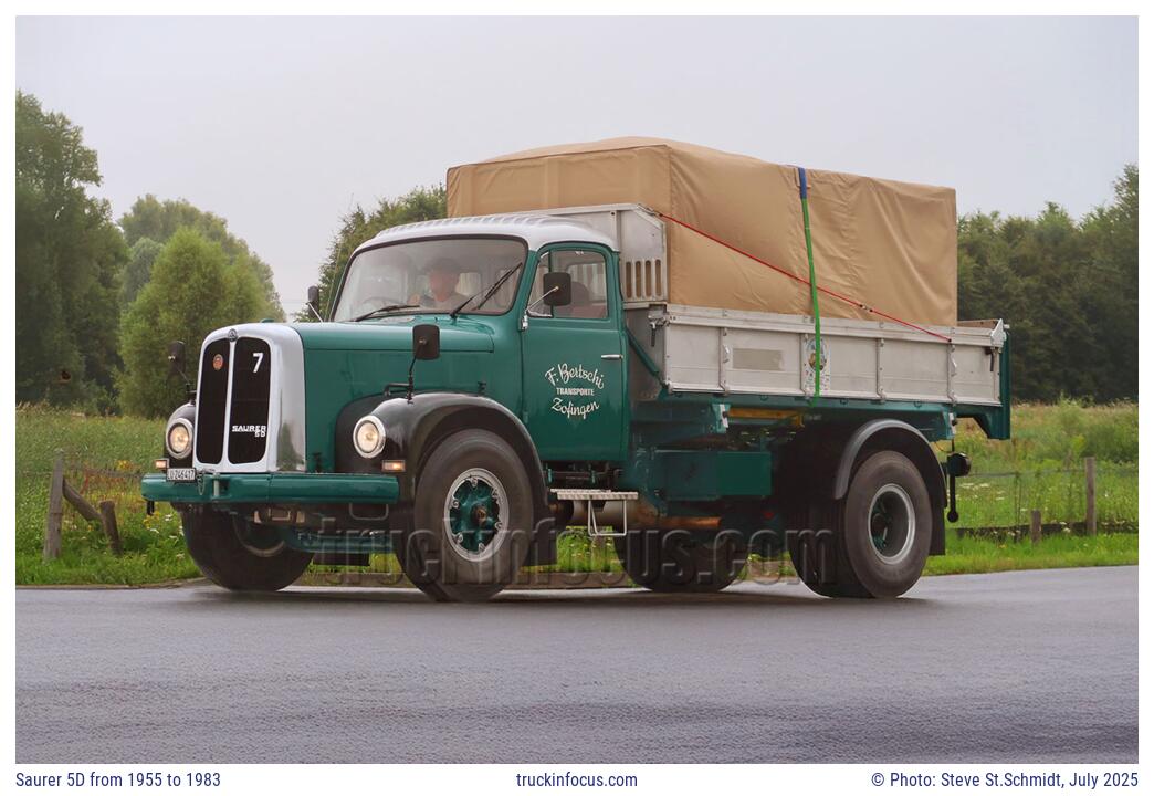 Saurer 5D from 1955 to 1983 Photo July 2025