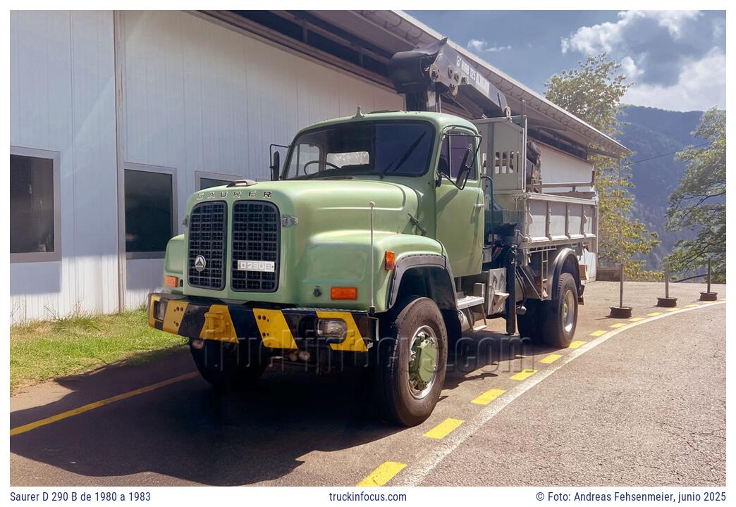 Saurer D 290 B de 1980 a 1983 Foto junio 2025