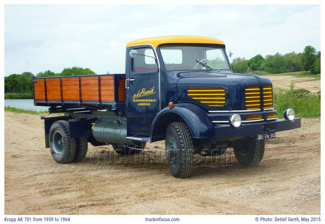 Krupp AK 701 from 1959 to 1964 Photo May 2015