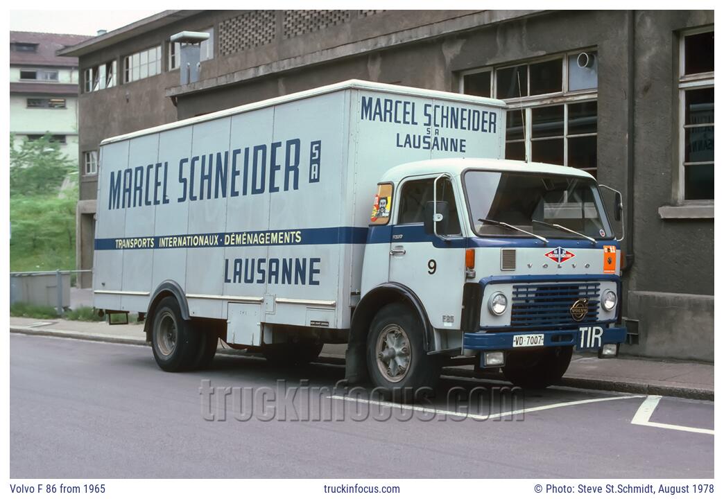 Volvo F 86 from 1965 Photo August 1978